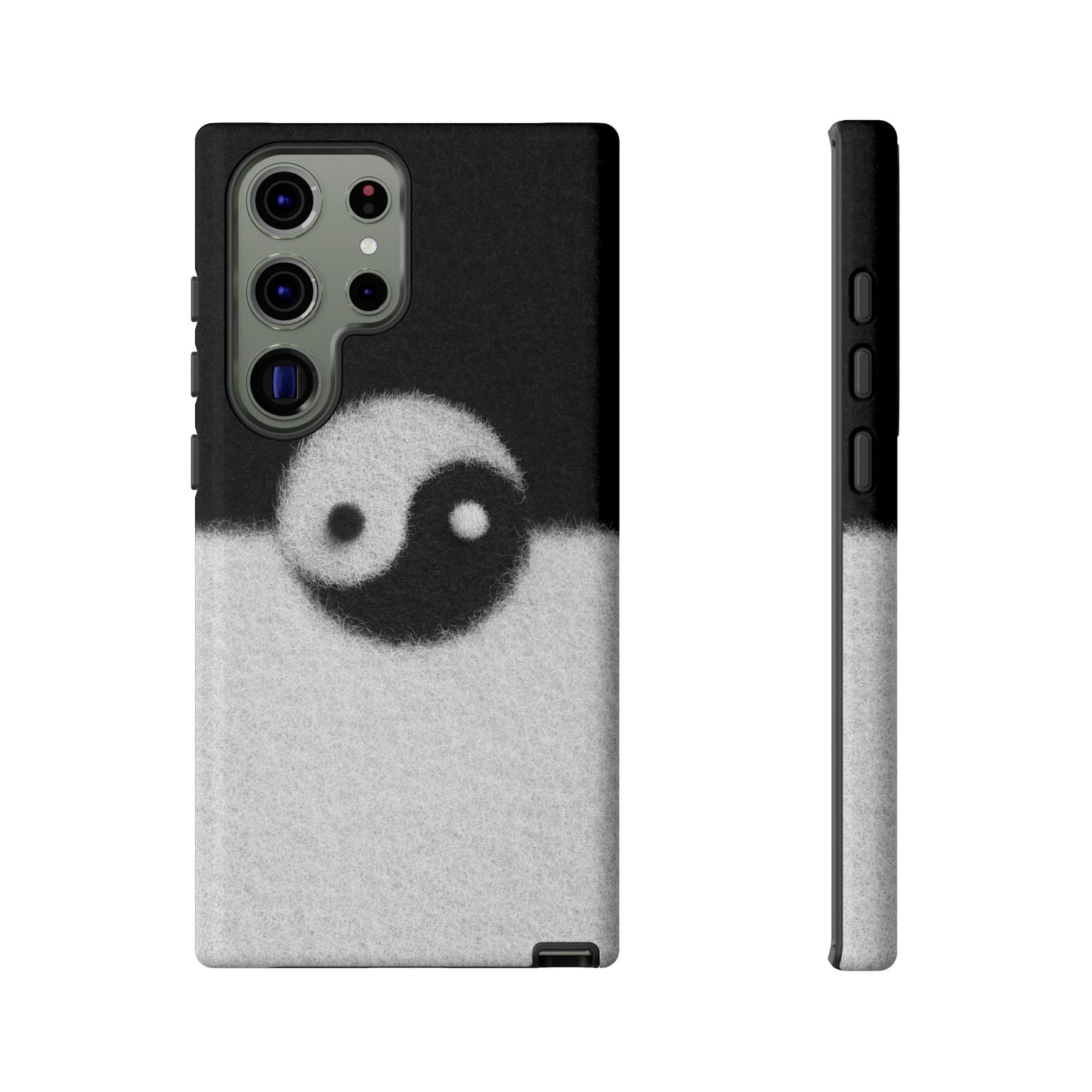 Yin Yang Phone Case - Tough Cases for Minimalist Vibes, Smartphone Cover, Unique Gift, Black and White Design, Modern Aesthetic