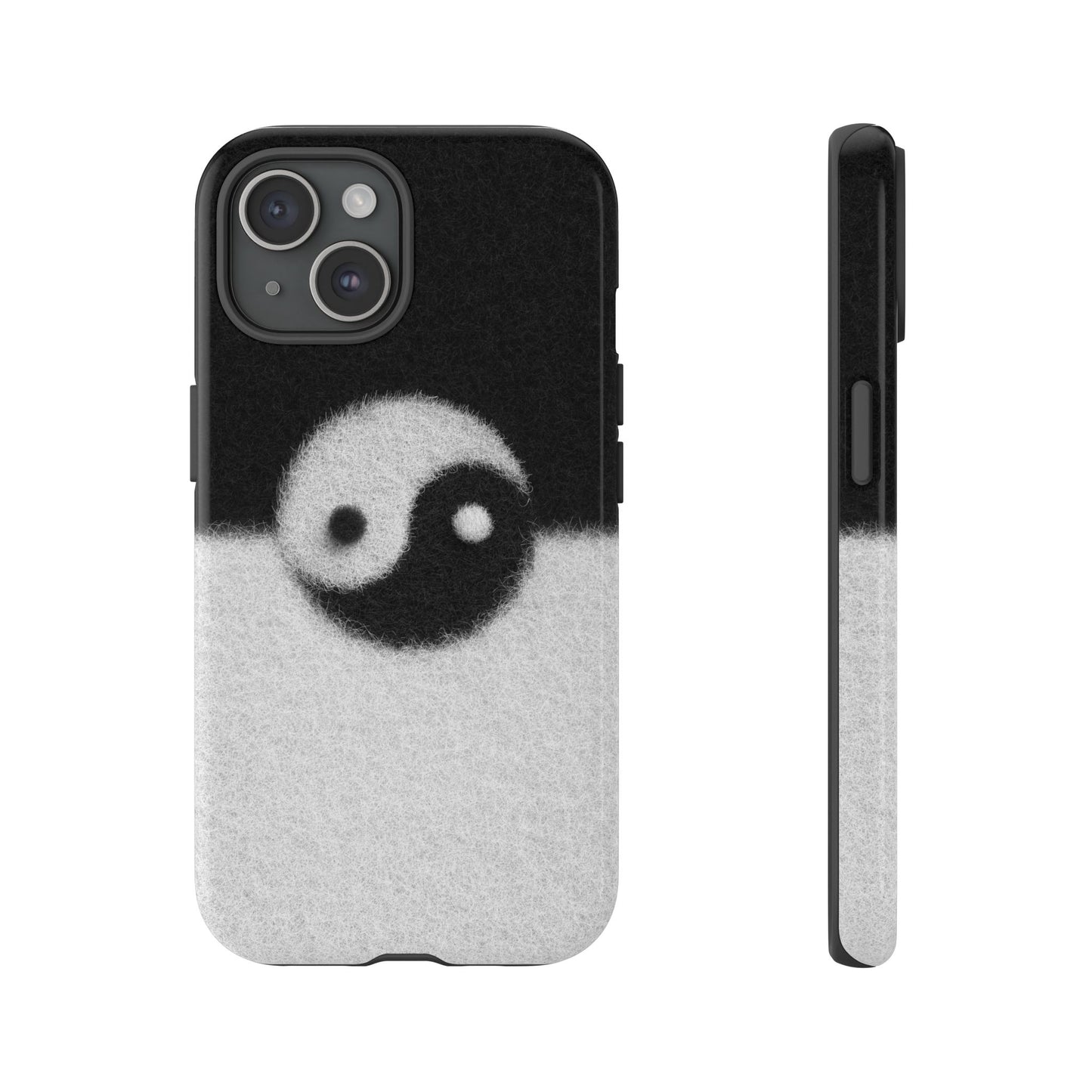 Yin Yang Phone Case - Tough Cases for Minimalist Vibes, Smartphone Cover, Unique Gift, Black and White Design, Modern Aesthetic