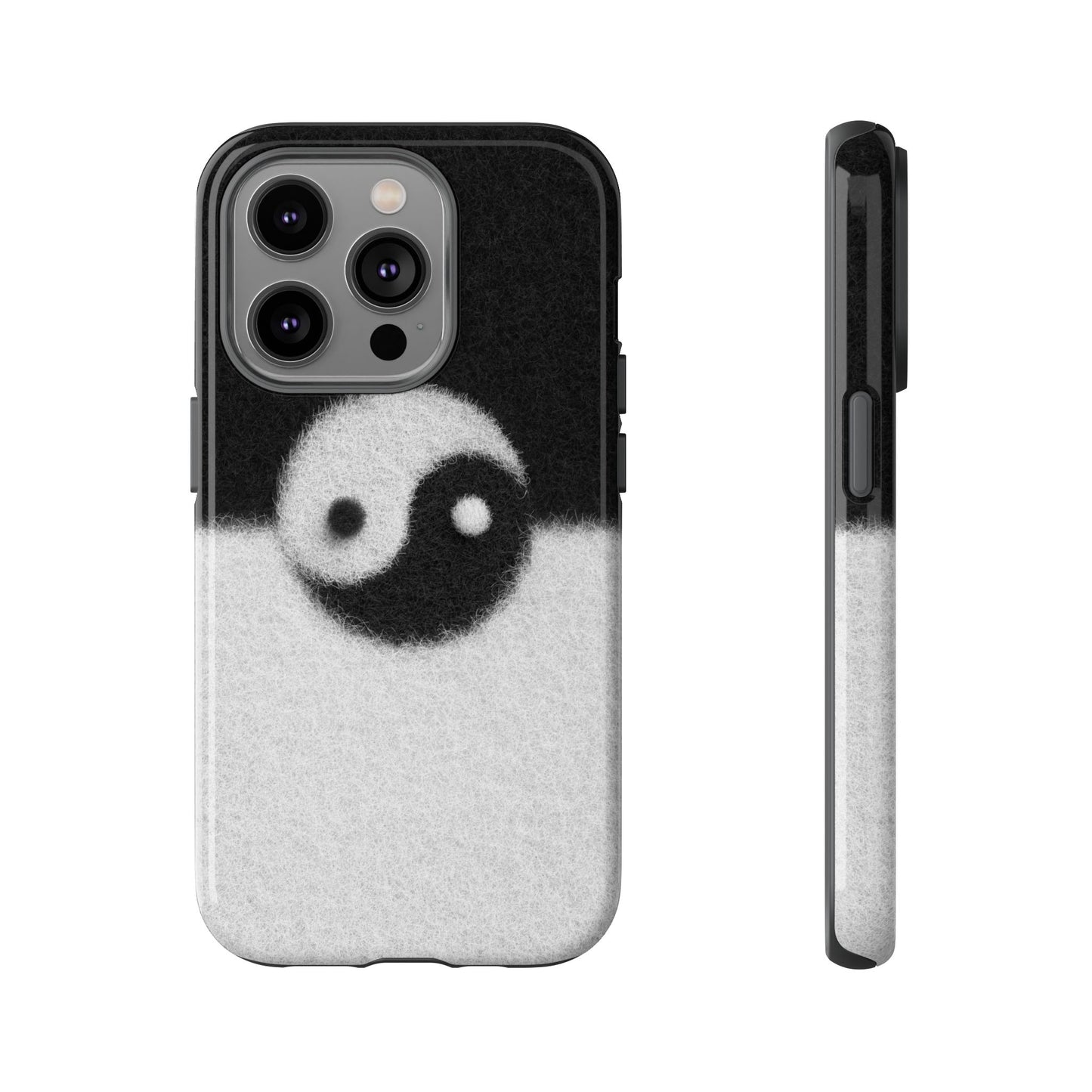 Yin Yang Phone Case - Tough Cases for Minimalist Vibes, Smartphone Cover, Unique Gift, Black and White Design, Modern Aesthetic