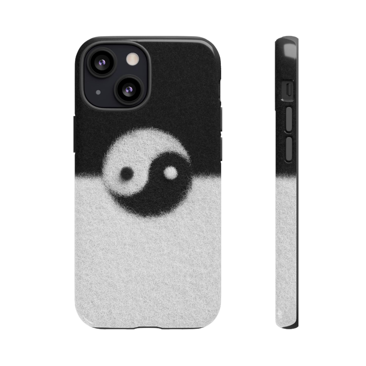 Yin Yang Phone Case - Tough Cases for Minimalist Vibes, Smartphone Cover, Unique Gift, Black and White Design, Modern Aesthetic