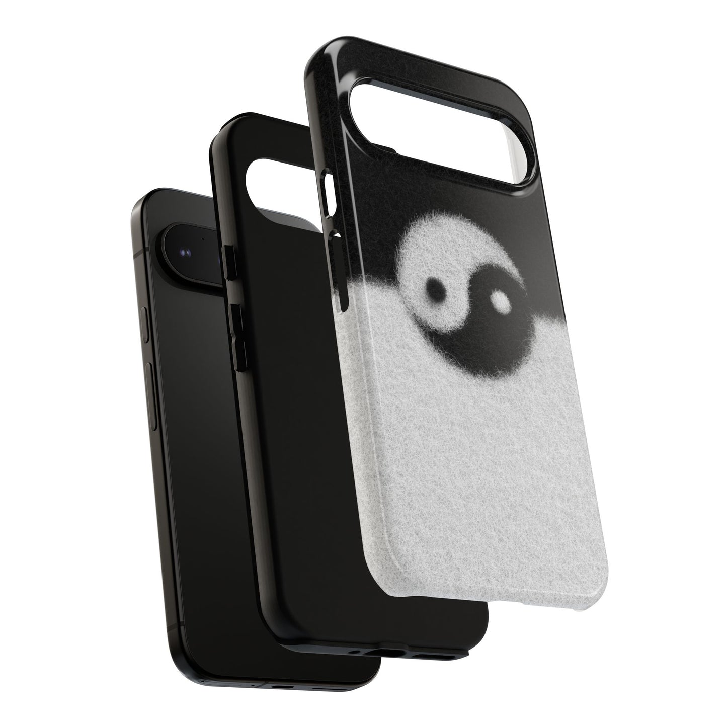 Yin Yang Phone Case - Tough Cases for Minimalist Vibes, Smartphone Cover, Unique Gift, Black and White Design, Modern Aesthetic