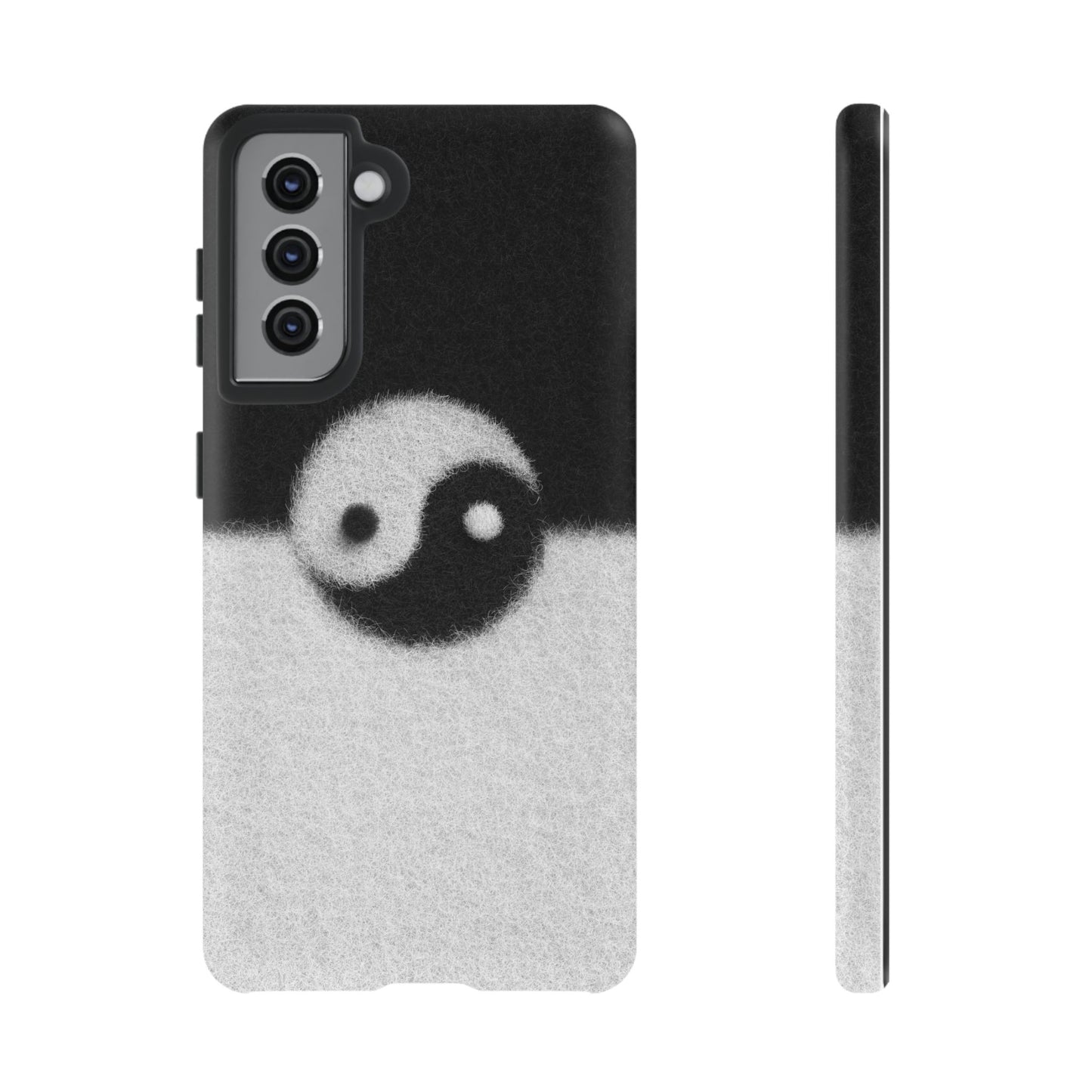 Yin Yang Phone Case - Tough Cases for Minimalist Vibes, Smartphone Cover, Unique Gift, Black and White Design, Modern Aesthetic