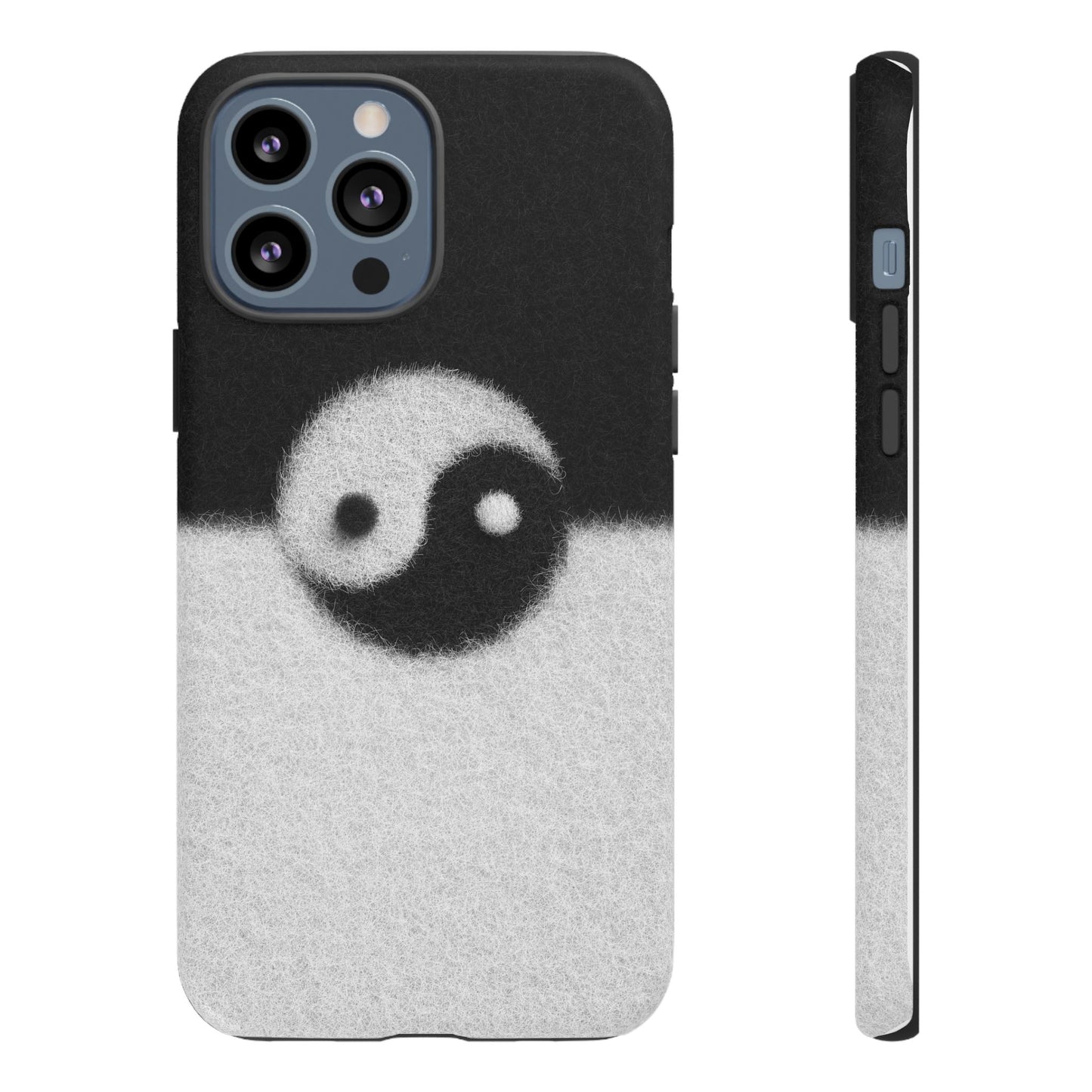 Yin Yang Phone Case - Tough Cases for Minimalist Vibes, Smartphone Cover, Unique Gift, Black and White Design, Modern Aesthetic