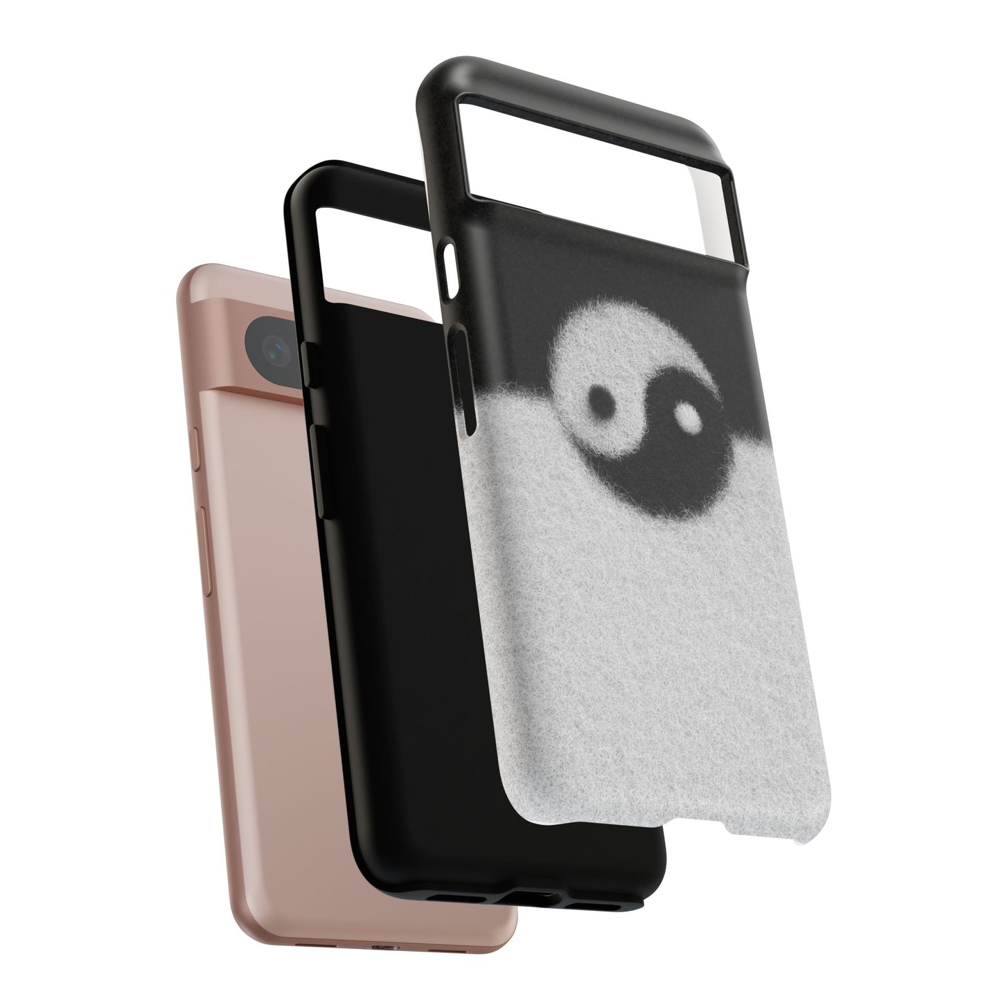 Yin Yang Phone Case - Tough Cases for Minimalist Vibes, Smartphone Cover, Unique Gift, Black and White Design, Modern Aesthetic