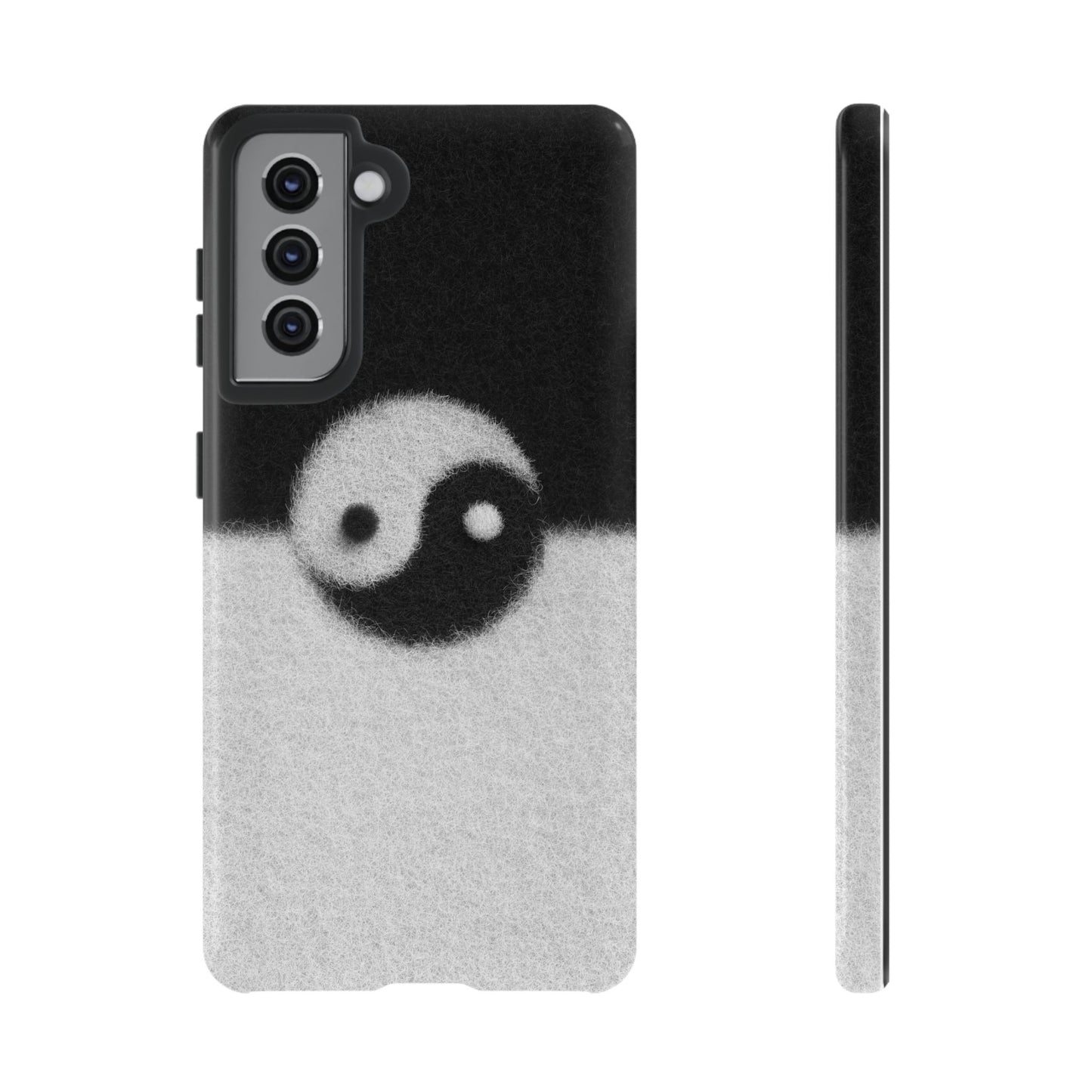 Yin Yang Phone Case - Tough Cases for Minimalist Vibes, Smartphone Cover, Unique Gift, Black and White Design, Modern Aesthetic