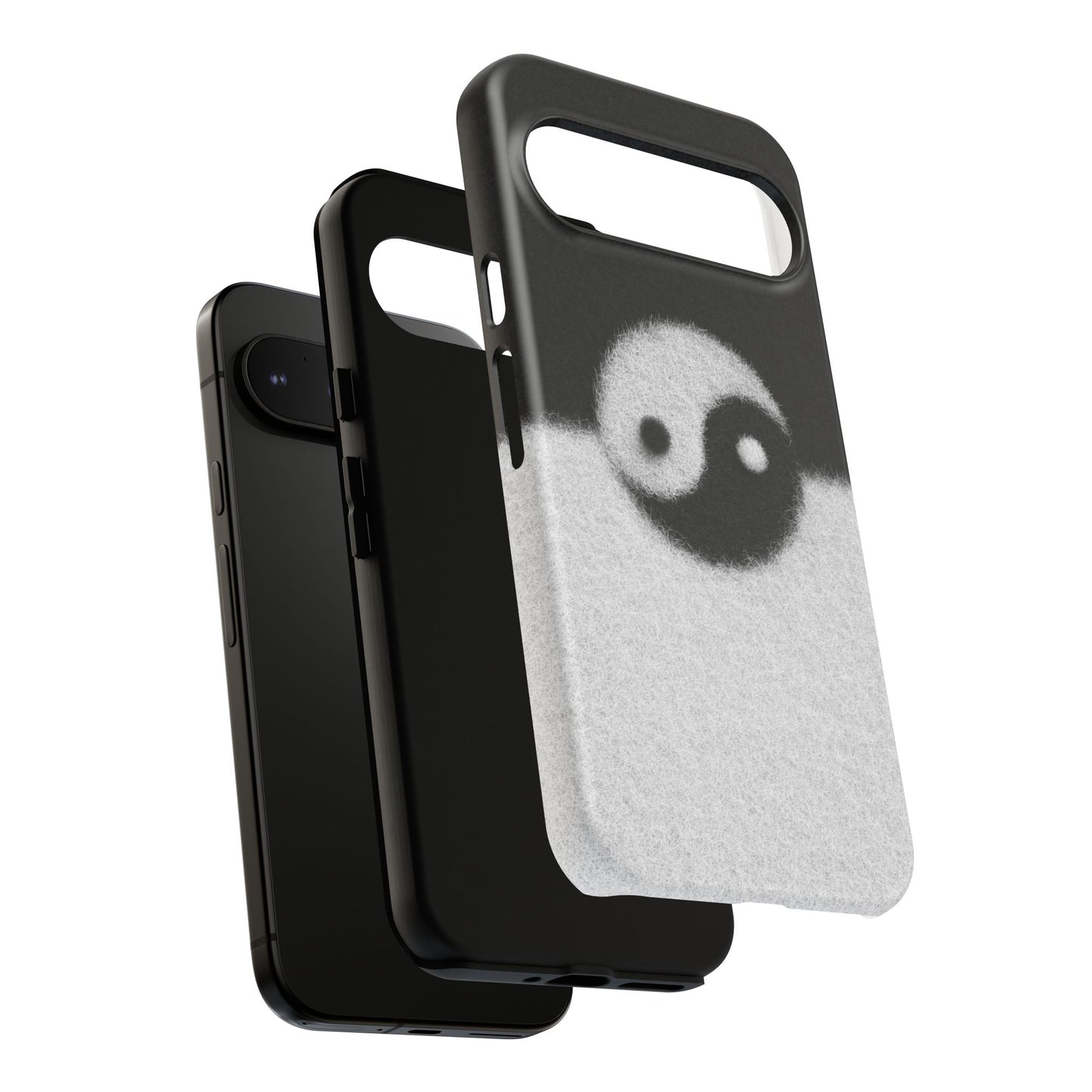 Yin Yang Phone Case - Tough Cases for Minimalist Vibes, Smartphone Cover, Unique Gift, Black and White Design, Modern Aesthetic