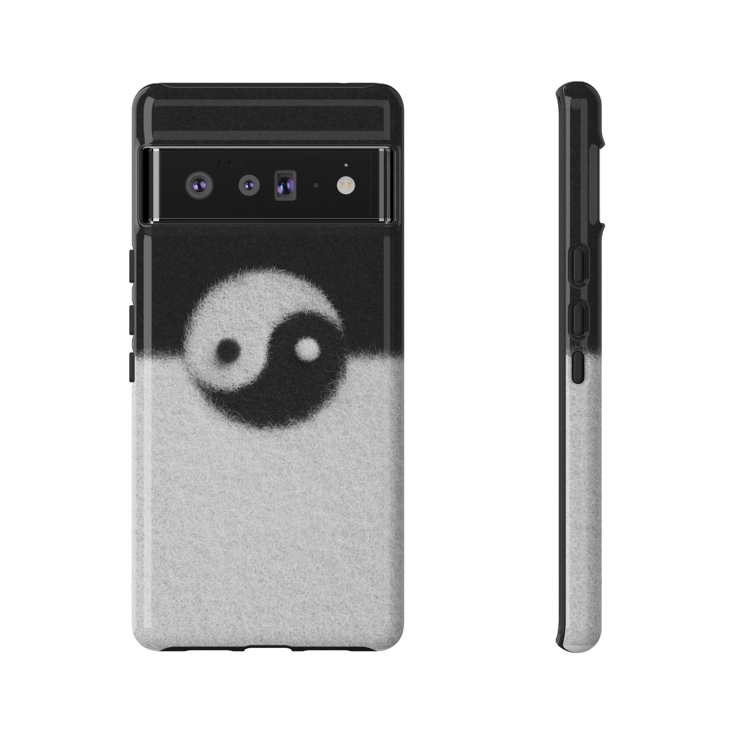 Yin Yang Phone Case - Tough Cases for Minimalist Vibes, Smartphone Cover, Unique Gift, Black and White Design, Modern Aesthetic