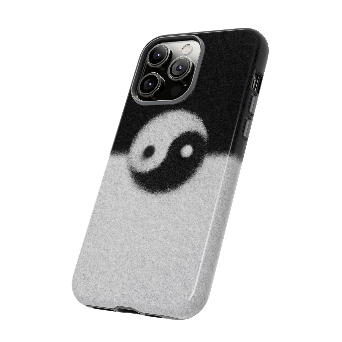 Yin Yang Phone Case - Tough Cases for Minimalist Vibes, Smartphone Cover, Unique Gift, Black and White Design, Modern Aesthetic