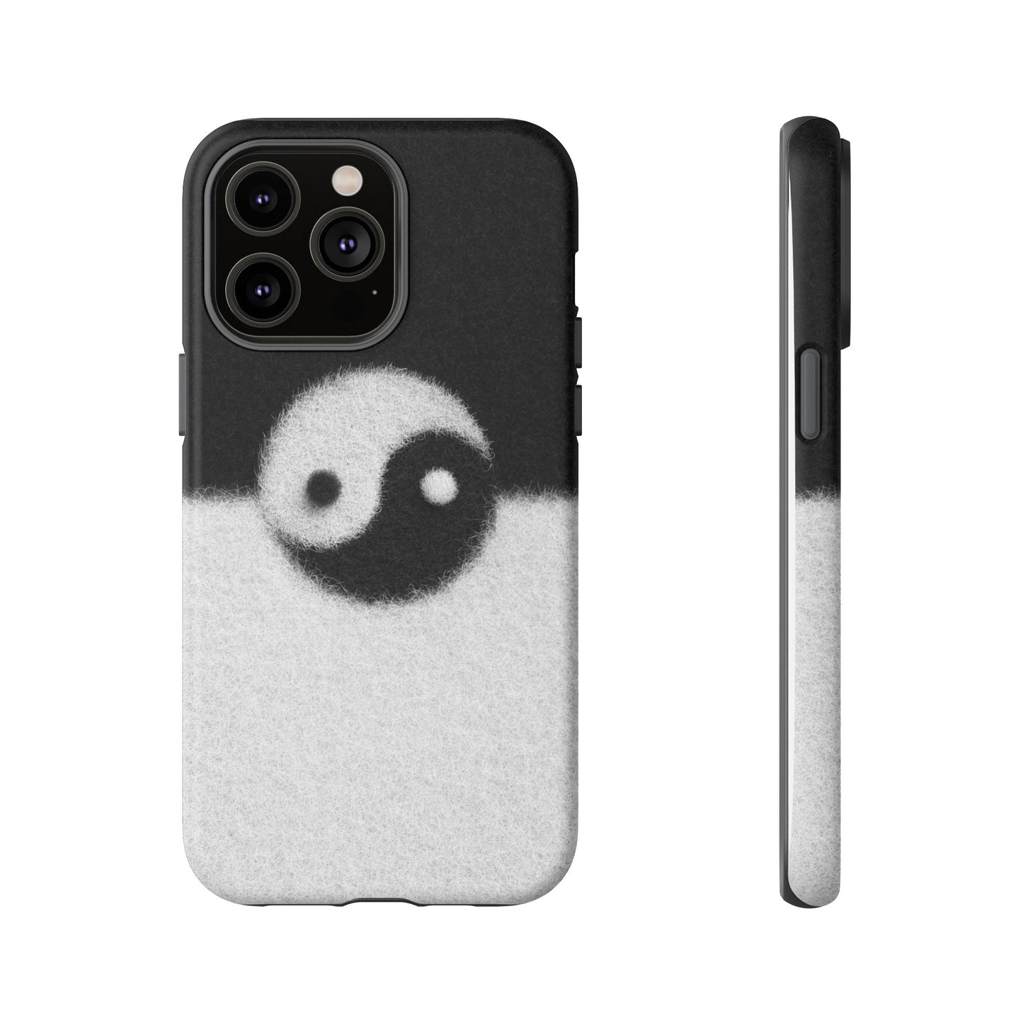Yin Yang Phone Case - Tough Cases for Minimalist Vibes, Smartphone Cover, Unique Gift, Black and White Design, Modern Aesthetic