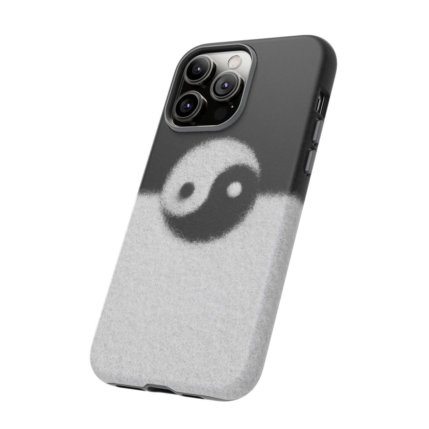 Yin Yang Phone Case - Tough Cases for Minimalist Vibes, Smartphone Cover, Unique Gift, Black and White Design, Modern Aesthetic