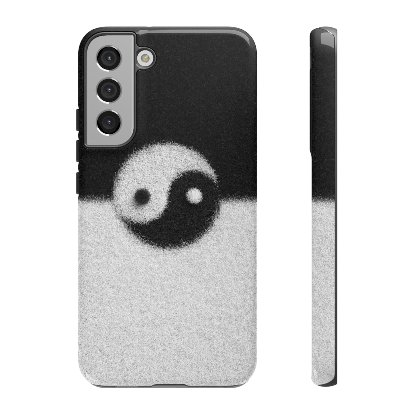 Yin Yang Phone Case - Tough Cases for Minimalist Vibes, Smartphone Cover, Unique Gift, Black and White Design, Modern Aesthetic