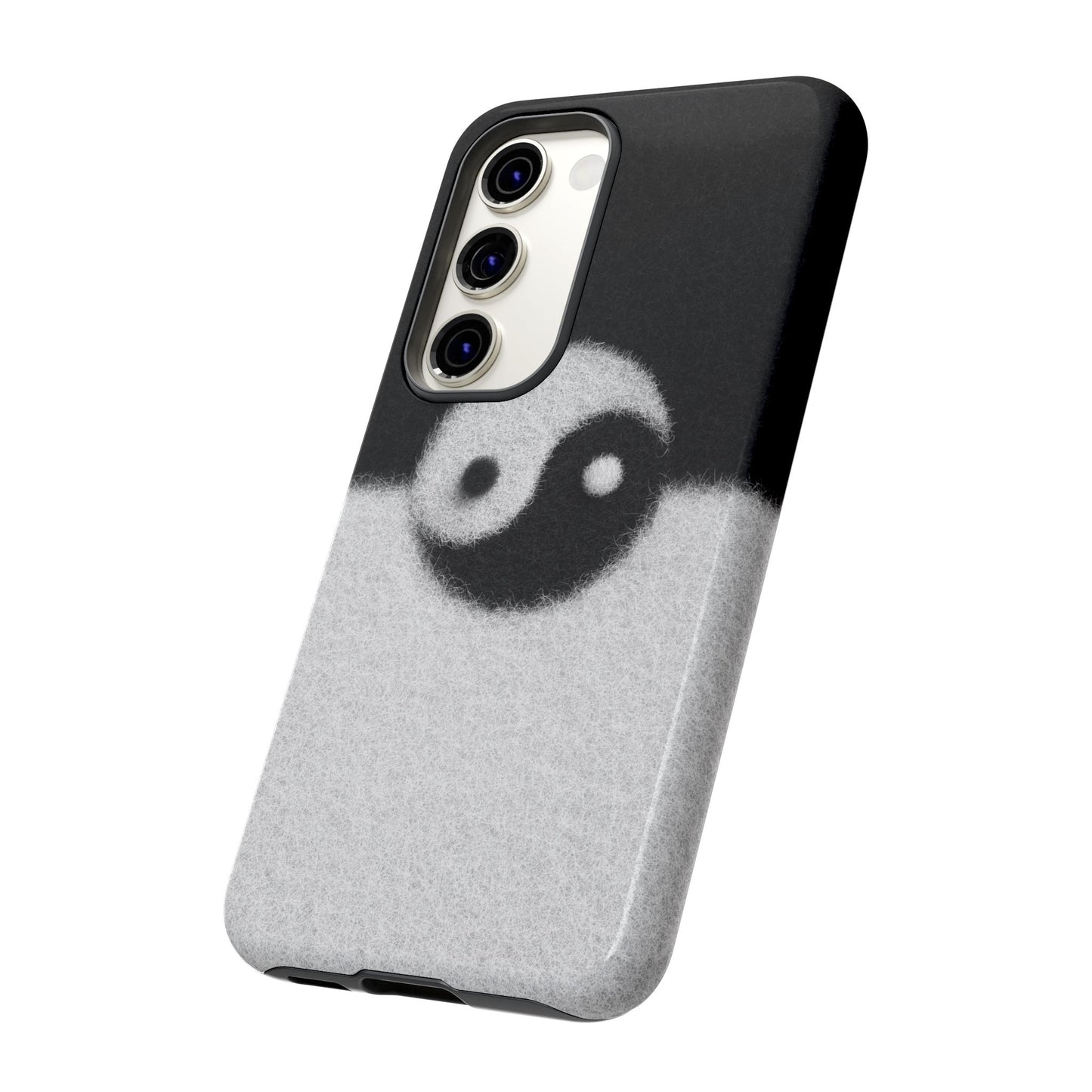 Yin Yang Phone Case - Tough Cases for Minimalist Vibes, Smartphone Cover, Unique Gift, Black and White Design, Modern Aesthetic