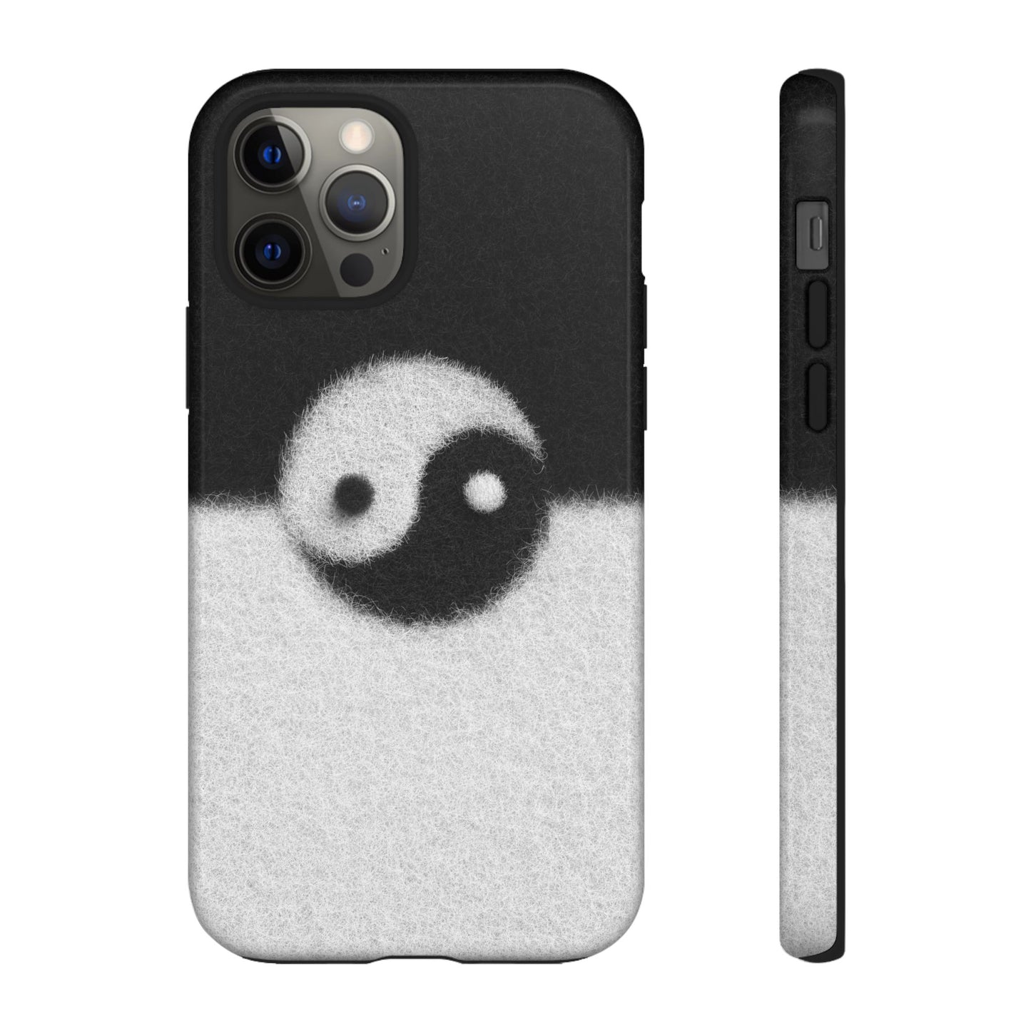 Yin Yang Phone Case - Tough Cases for Minimalist Vibes, Smartphone Cover, Unique Gift, Black and White Design, Modern Aesthetic