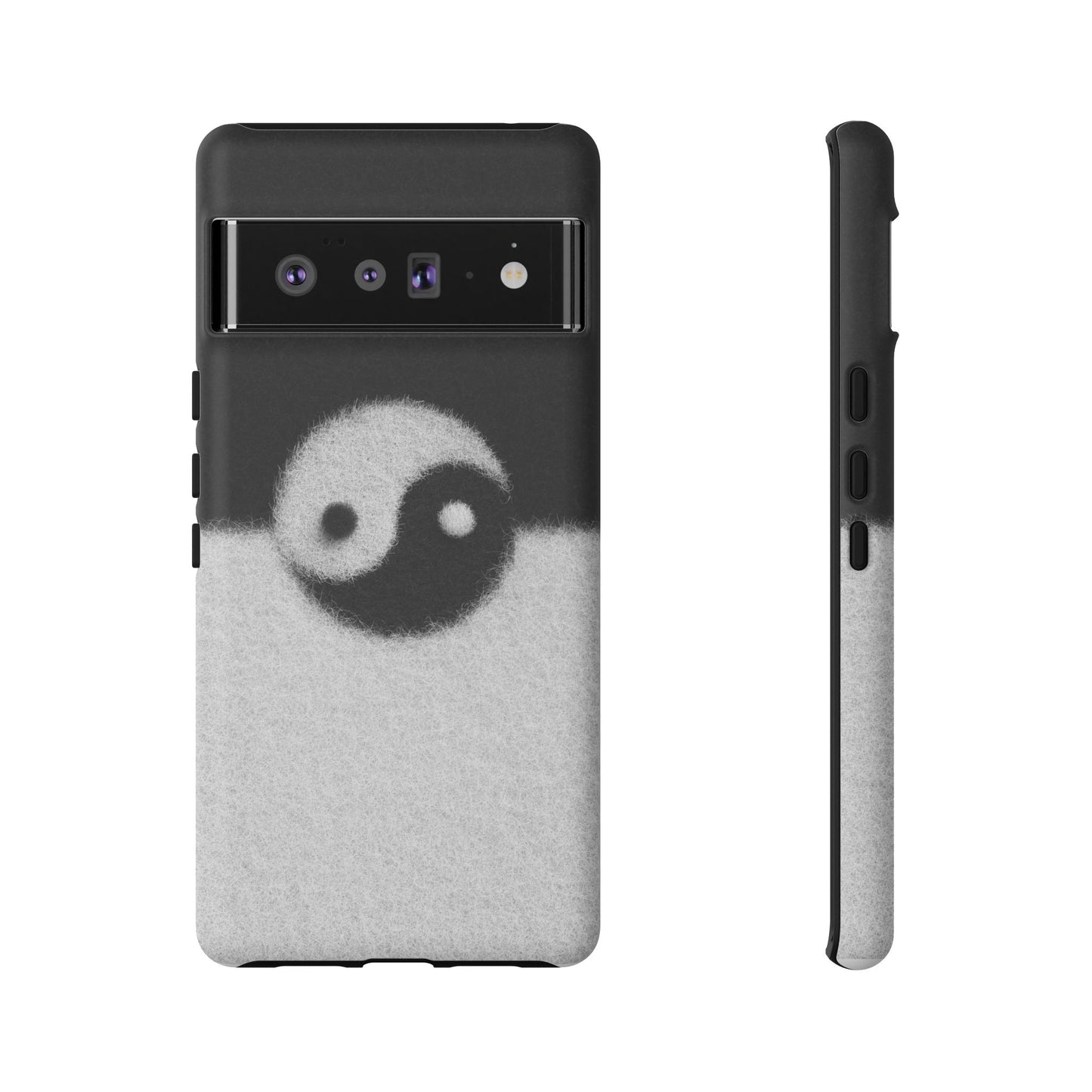 Yin Yang Phone Case - Tough Cases for Minimalist Vibes, Smartphone Cover, Unique Gift, Black and White Design, Modern Aesthetic