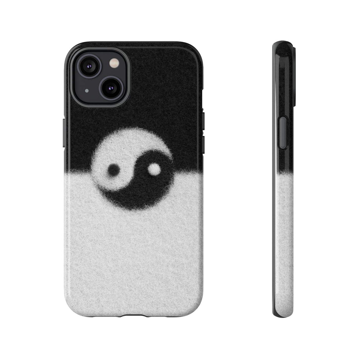 Yin Yang Phone Case - Tough Cases for Minimalist Vibes, Smartphone Cover, Unique Gift, Black and White Design, Modern Aesthetic